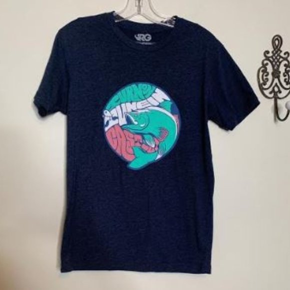 Rowdy Gentlemen Fish Theme Graphic Tee Sz S - Picture 2 of 6